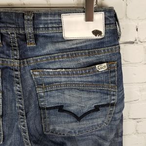 Buffalo King Button Fly Slim Fit Jeans 